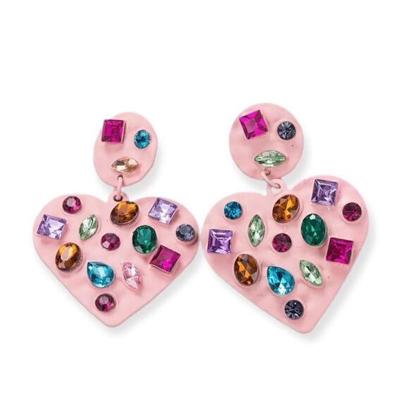 Boho heart earrings M439 - Picture 1 of 4